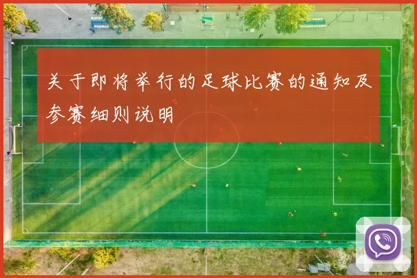 关于即将举行的足球比赛的通知及参赛细则说明